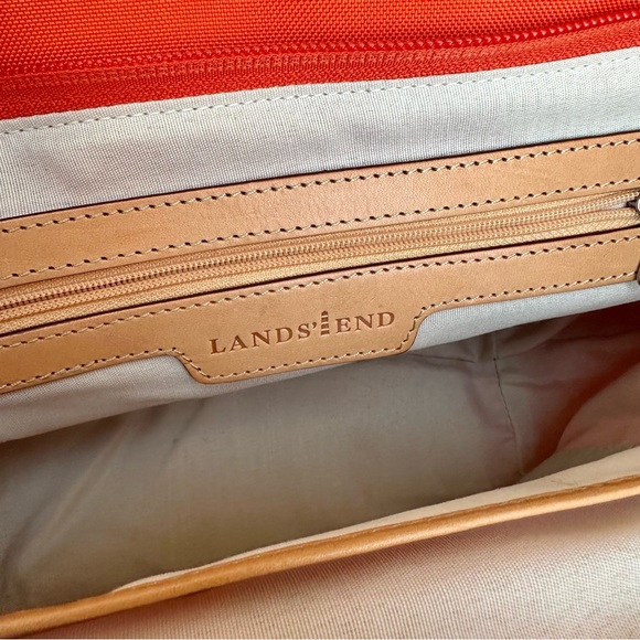 Lands’ End Nylon Orange Tote/Wallet/Pouch Bundle - NWOT - Picture 10 of 13